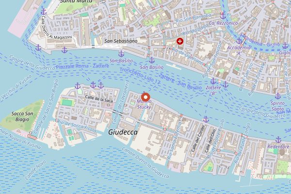 Map showing Skyline Rooftop Bar in Venice