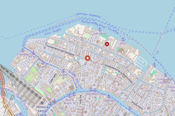 Map showing Torrefazione Cannaregio in Venice