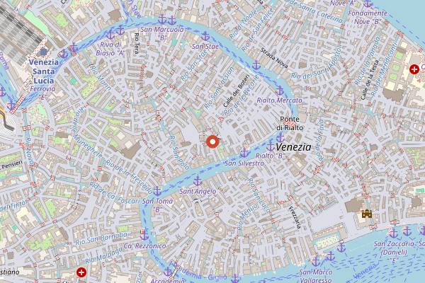 Map showing Acqua e Mais in Venice