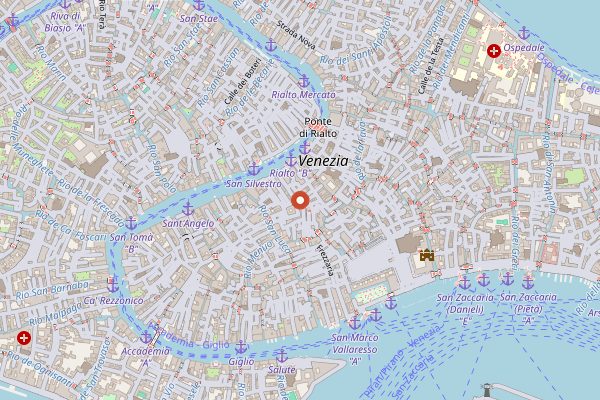 Map showing Pasticceria Marchini Time in Venice