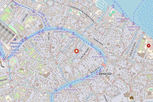 Map showing Al Nono Risorto in Venice