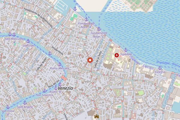 Map showing El Magazen in Venice