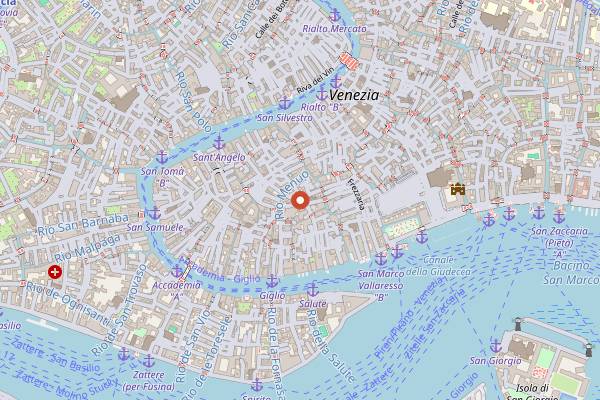 Map showing Ristorante Al Theatro in Venice
