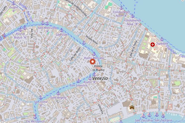 Map showing Cesarine: Home Cooking Class in Venice