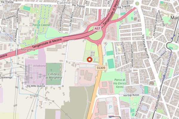 Map showing Regata Storica in Venice