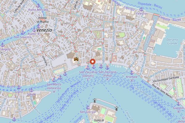 Map showing Met Restaurant in Venice