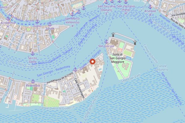 Map showing Oro Restaurant in Venice