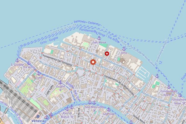 Map showing Osteria Anice Stellato in Venice