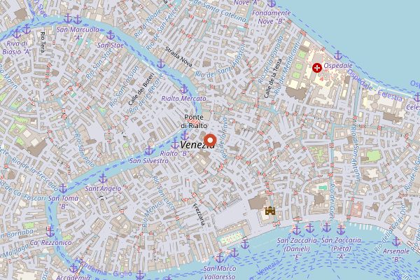Map showing Devil's Forest Pub in Venice
