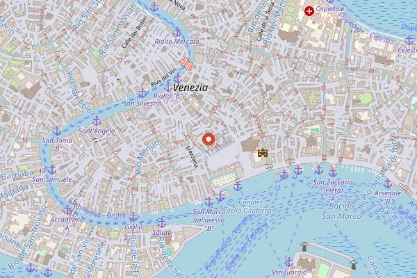Map showing Ristorante Noemi in Venice