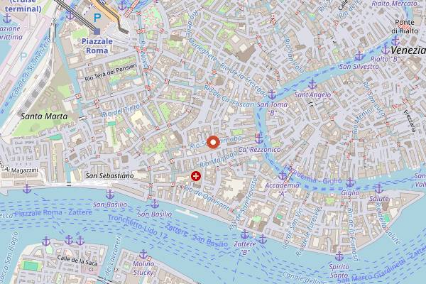 Map showing Imagina Caffè in Venice