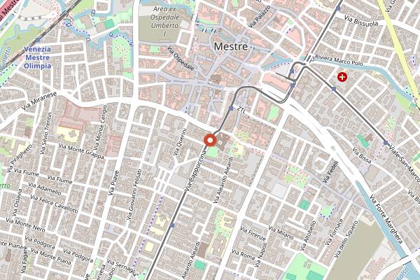 Map showing Metro Venezia Club in Venice