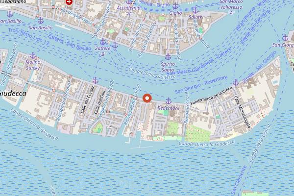 Map showing Sagra Rooftop Restaurant in Venice