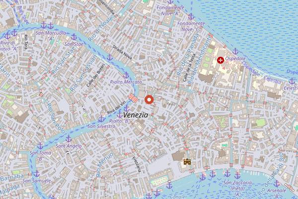 Map showing SEPA in Venice
