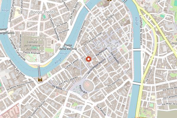 Map showing Dolce Locanda Perbellini in Verona