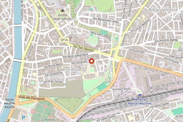 Map showing Forno Bonometti in Verona
