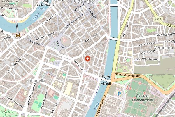 Map showing Altro? in Verona