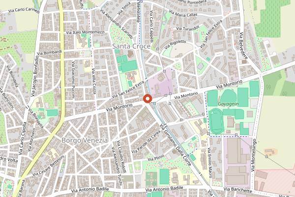 Map showing Burgerino in Verona