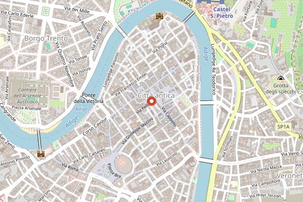 Map showing Berbere in Verona