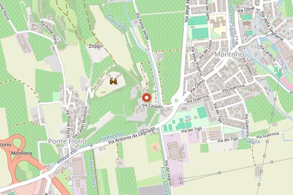 Map showing Agriturismo Dongili in Verona