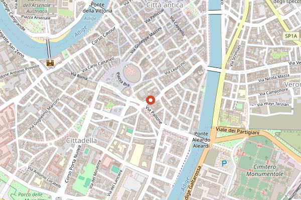 Map showing Flora in Verona
