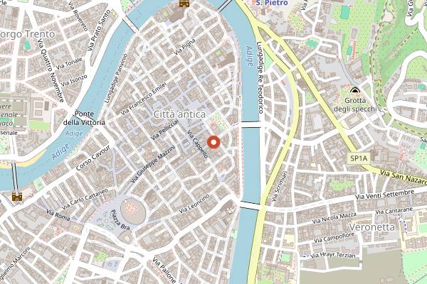Map showing Istanbul Doner Kebab Pizzeria in Verona