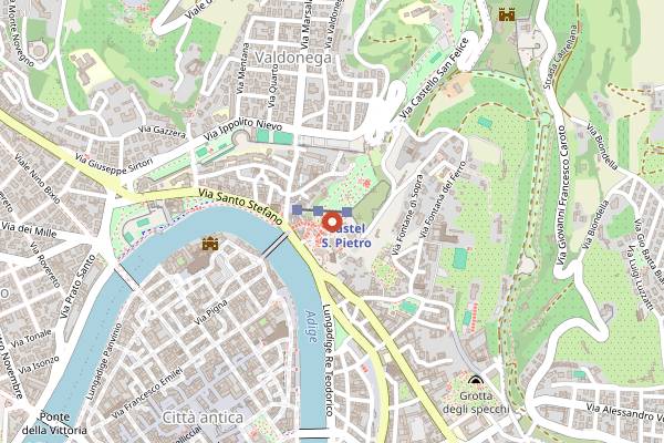 Map showing Ristorante Re Teodorico in Verona