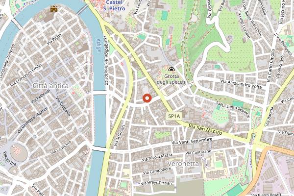 Map showing Berfis Pub in Verona