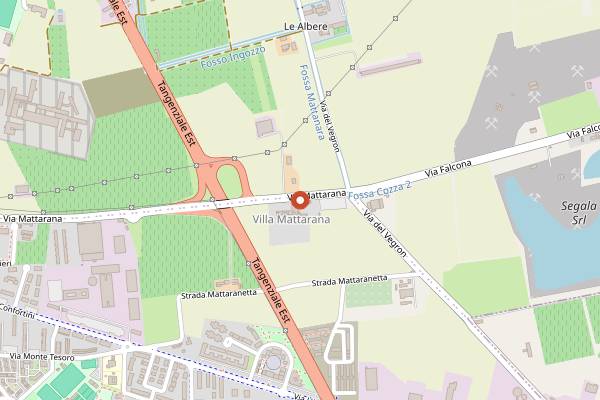 Map showing Osteria Mattarana in Verona