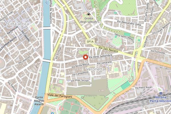 Map showing The Soda Jerk in Verona