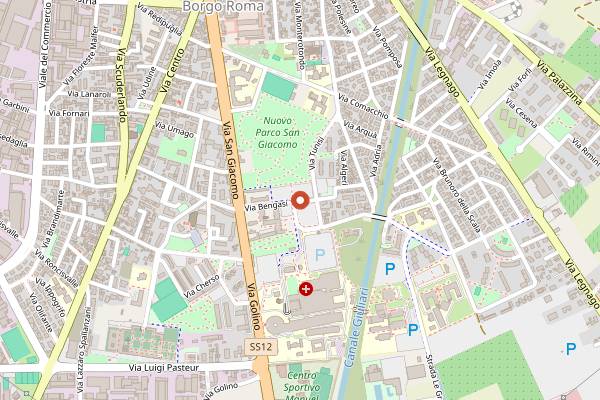 Map showing Mercato Campagna Amica Verona borgo Roma in Verona
