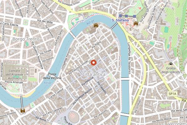 Map showing Archivio in Verona