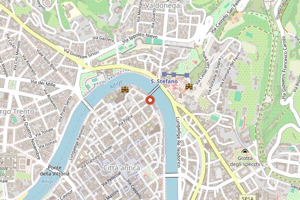 Map showing Terrazza Bar al Ponte in Verona