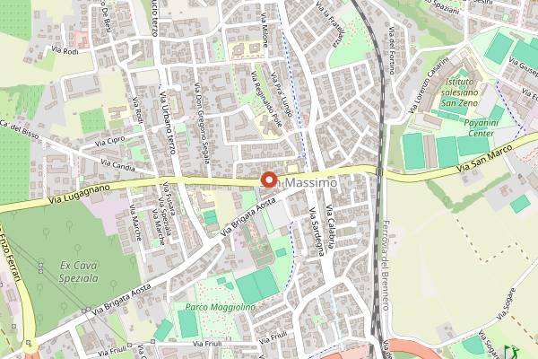 Map showing Multani Pizza & Kebab in Verona