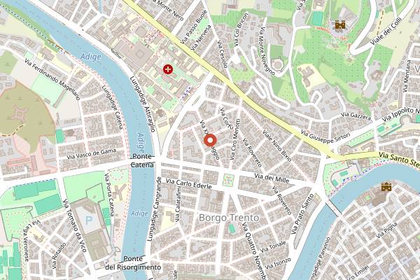 Map showing Panificio Vivona in Verona