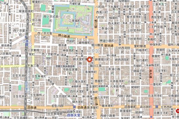 Map showing About Us Coffee in Kyoto