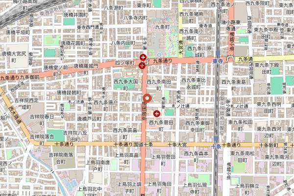 Map showing Ramen Tomomura in Kyoto
