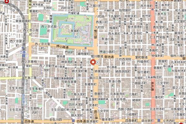 Map showing Kane-yo in Kyoto