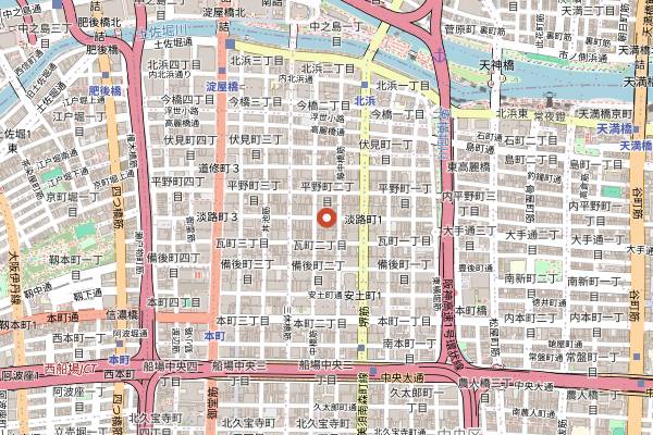 Map showing Poire in Osaka