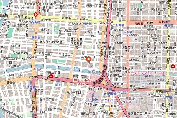 Map showing West Wood Bakers in Osaka