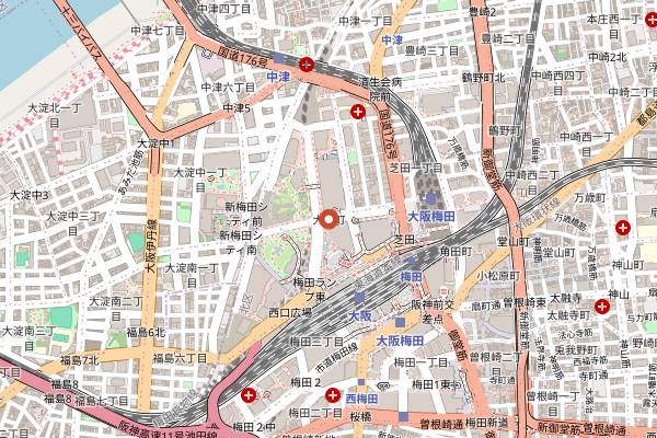 Map showing Time Out Market Osaka in Osaka