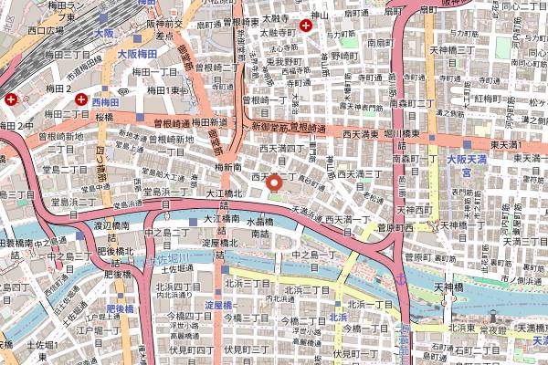 Map showing Chi-Fu in Osaka
