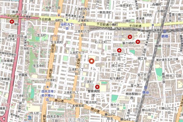 Map showing Sushi Harasho in Osaka