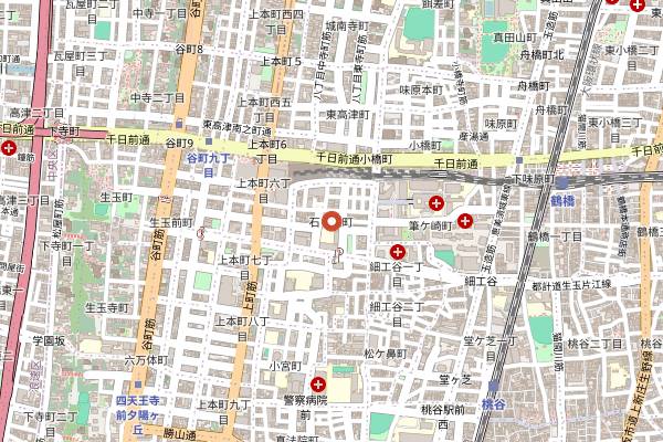 Map showing Yugen in Osaka