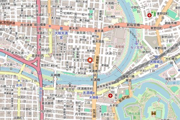 Map showing Winestand Perche in Osaka