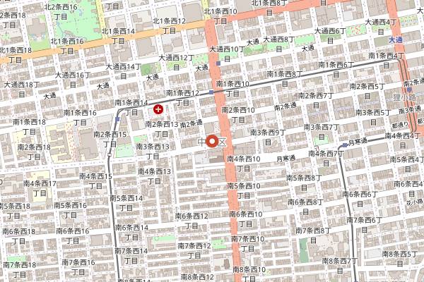 Map showing BAR IGNIS in Sapporo