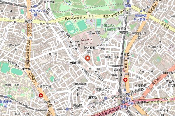 Map showing Maison Kayser Tokyo Omotesando in Tokyo