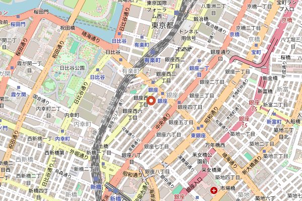 Map showing Bar High Five in Tokyo