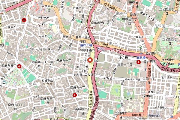 Map showing Gen Yamamoto in Tokyo