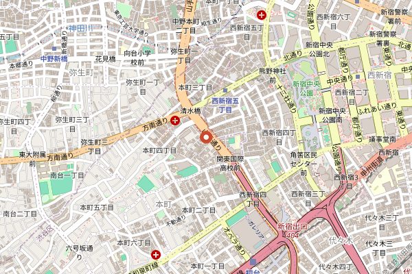 Map showing Mikkeller Tokyo in Tokyo